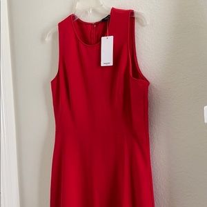 Red A-Line Dress by Mango